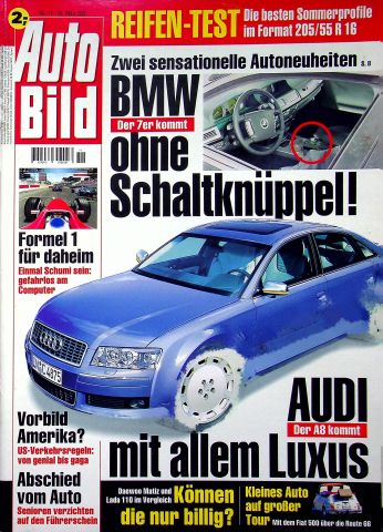 Deckblatt Auto Bild (11/2001)